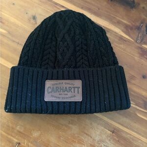 Carhartt Cable Knit Black Beanie